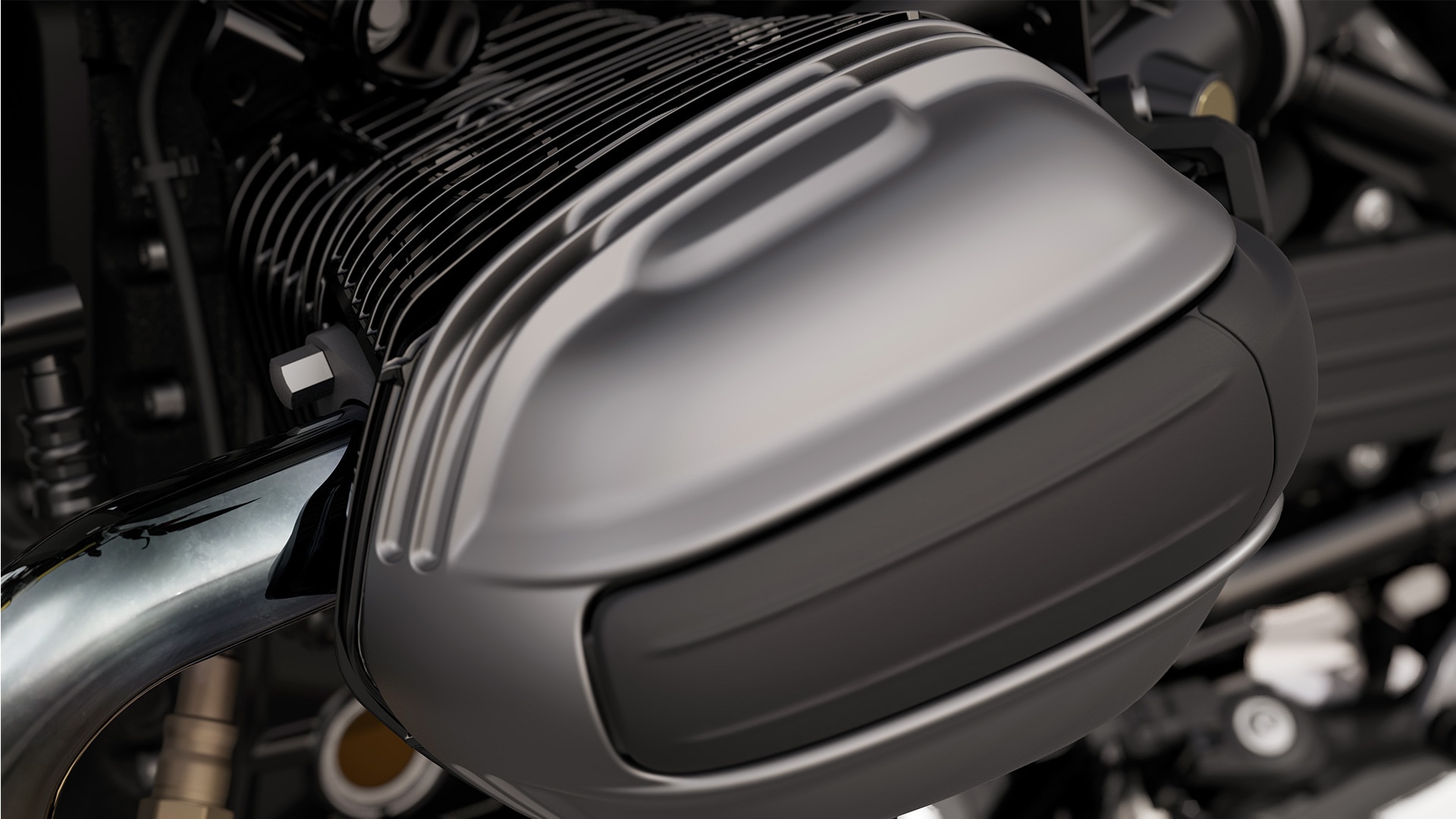 The iconic boxer engine of the R 12 nineT from BMW Motorrad