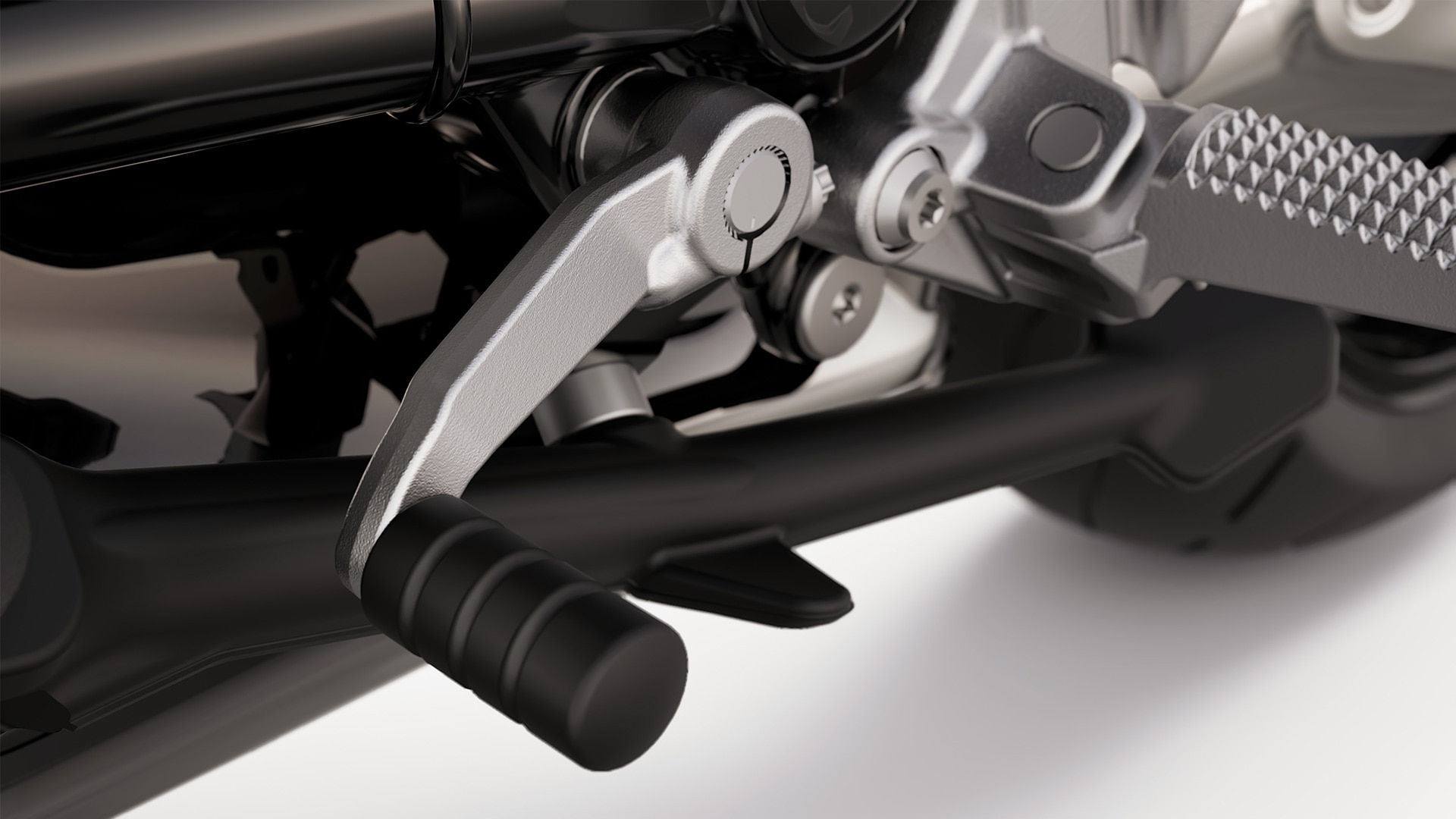 The optional comfort package with shift assistant Pro on the R 12 nineT from BMW Motorrad