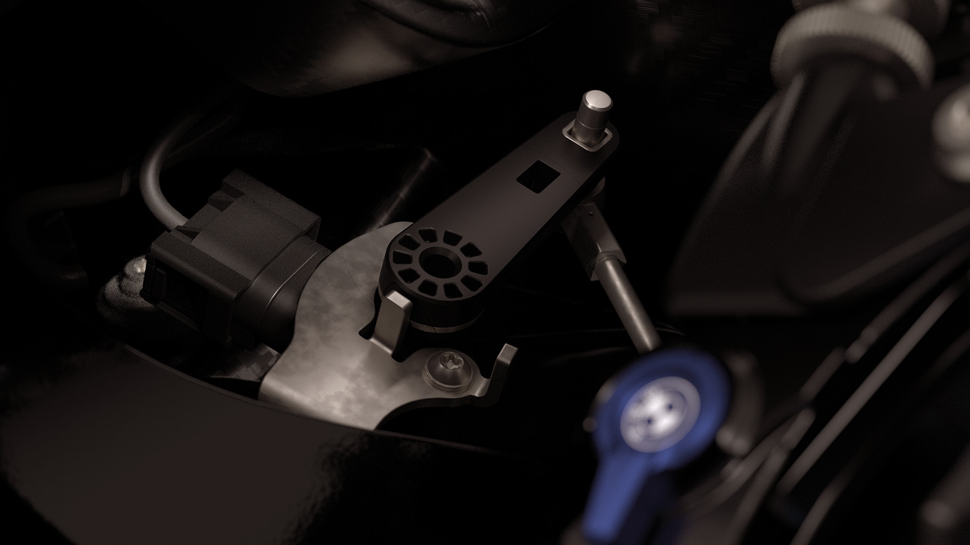 The steering angle sensor of the M 1000 RR