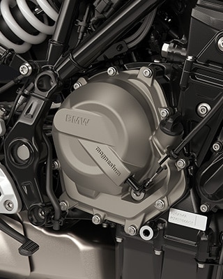 The two-cylinder in-line engine of the F 450 R from BMW Motorrad