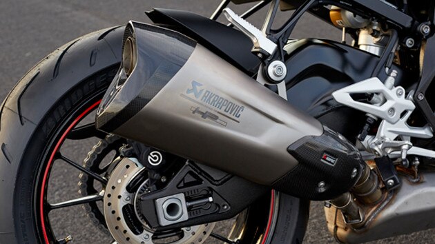 S 1000 R HP titanium rear silencer