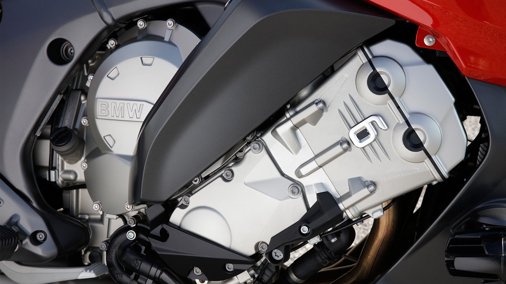 K 1600 GT multi-coloured six-cylinder in-line engine