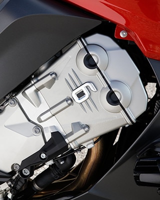 K 1600 GT multi-coloured six-cylinder in-line engine