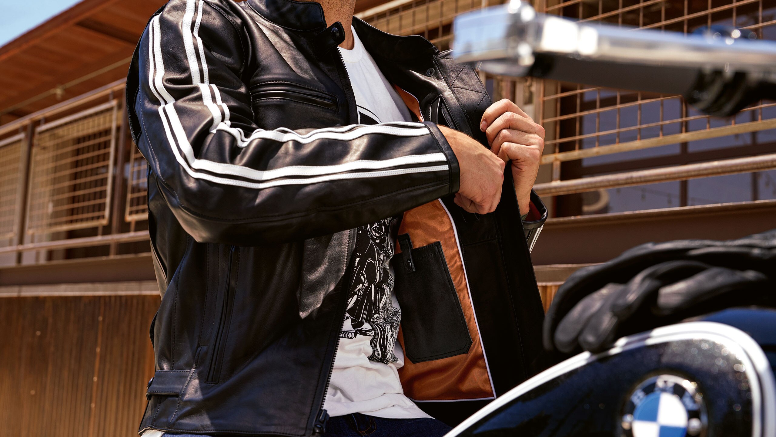期間限定 セール - 売れ筋ランキングをチェック TwinStripes Leather Jacket | BMW Motorrad ジャケット・アウター